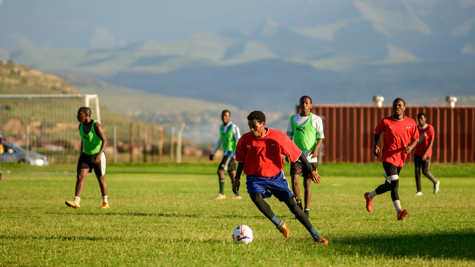 Qwaqwa Campus Students Play Soccer